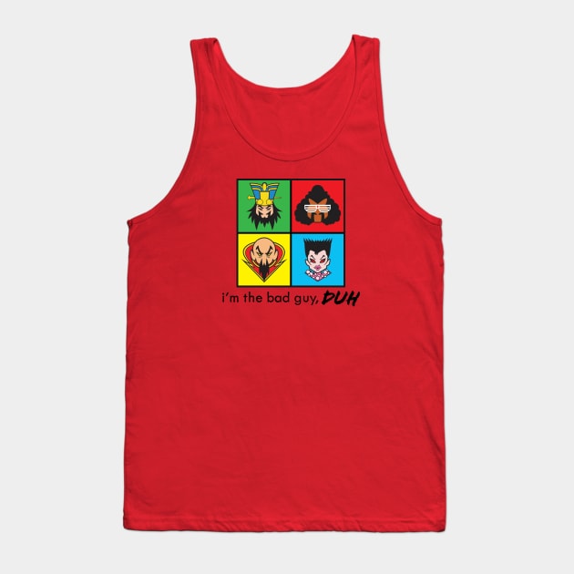 80s Bad Guys Tank Top by PengPengArt